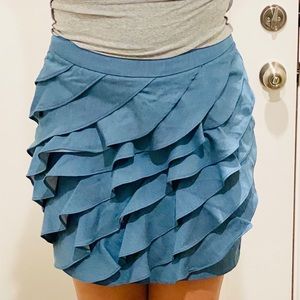 New York & Company ruffle mini skirt